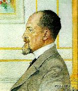Carl Larsson portratt av ernest thiel France oil painting artist